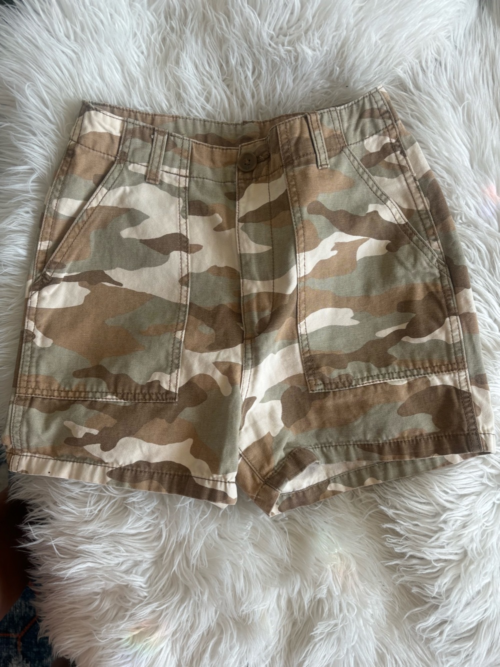 H&M Divided Beige Camo Shorts